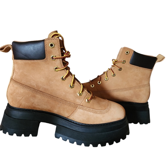 Timberland Sky NWOT Women's Lug Lace-Up Boots ReBOTL Fabric Size 10 - Picture 6 of 9